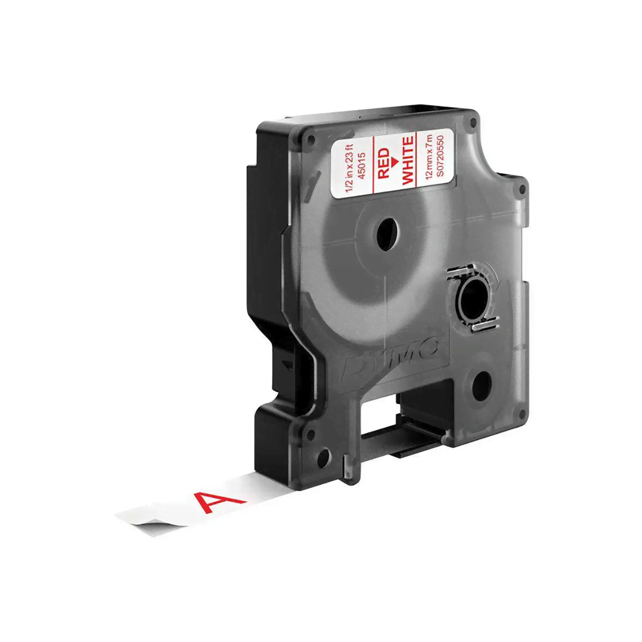 Лента Dymo S0720550/45015 (12 мм, красный на белом)-1
