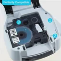 🛍 Картридж UNISTAR 10 шт.лот 9 мм, совместимый с лентой для Этикеток Dymo D1 40913, черное на белом, для 210D LM400 LM450D
