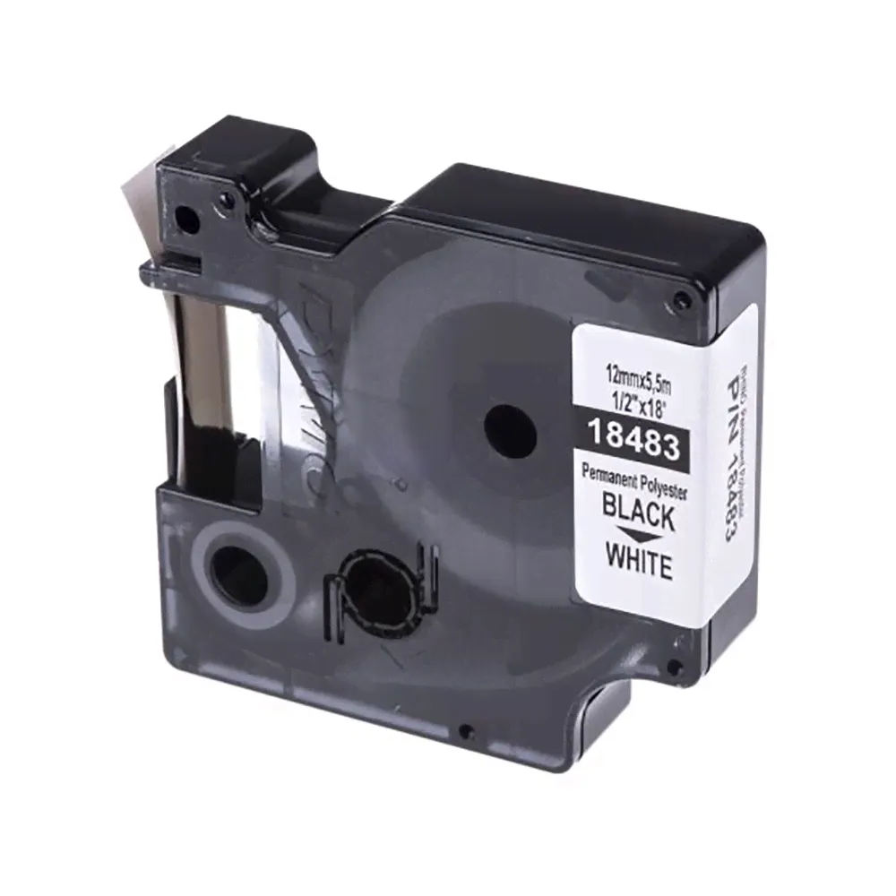 Лента Dymo S0718210/18483/18764 (12 мм, черный на белом)-1
