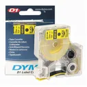 Картридж для принтеров этикеток Dymo D1 S0720580 лента пластиковая 12 мм х 7 м черный шрифт желтый фон
