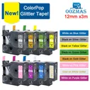 Compatible Dymo D1 45013 12mm 3m Glittler Label Tape Label Manager 160 280 420P