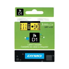 Лента Dymo S0720730/40918 (9 мм, черный на желтом)