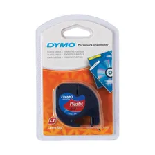 Лента Dymo S0721630/91223 (12 мм, черный на красном)