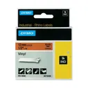 Лента Dymo S0718490/18435 (12 мм, черный на оранжевом)