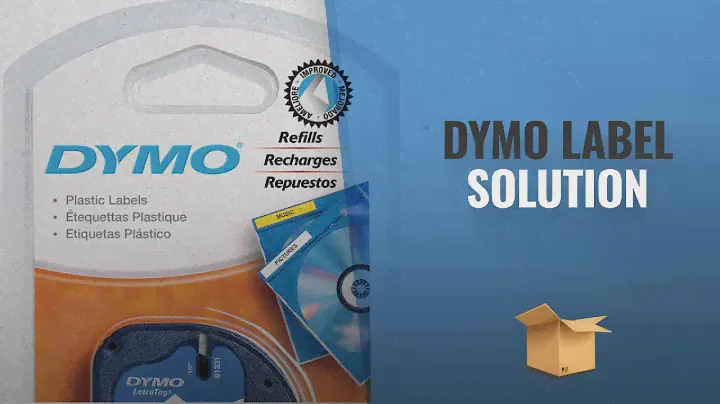 Dymo Label Solution: Dymo LetraTag Plastic Label Tape, 12 mm x 4 m Roll - White
