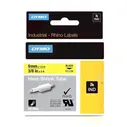 Термоусадочная трубка Dymo S0718290/18054 (9 мм, черный на желтом)