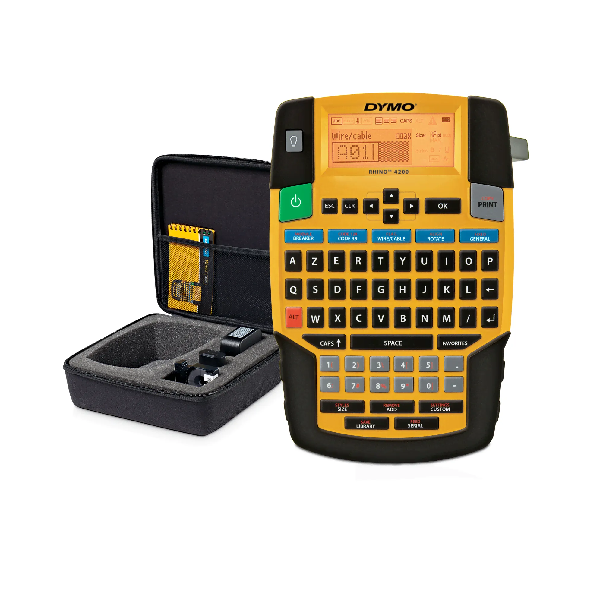 DYMO Rhino 4200 в кейсе. Английская вилка.-0