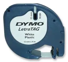 Картридж к этикет-принтеру DYMO 12ммх4м чер/бел пл. для Letra Tag