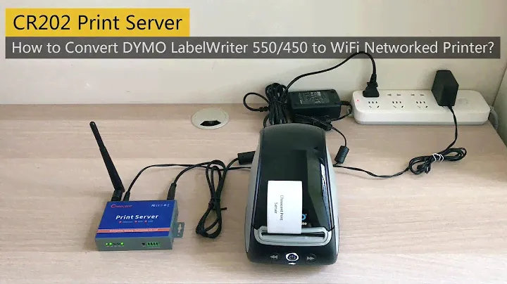 How to Convert DYMO LabelWriter 550/450 to Wireless Networked Printer by Using CR202 Print Server?