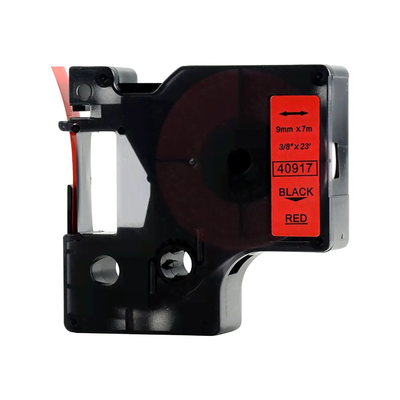 Лента Dymo S0720720/40917 (9 мм, черный на красном)-1