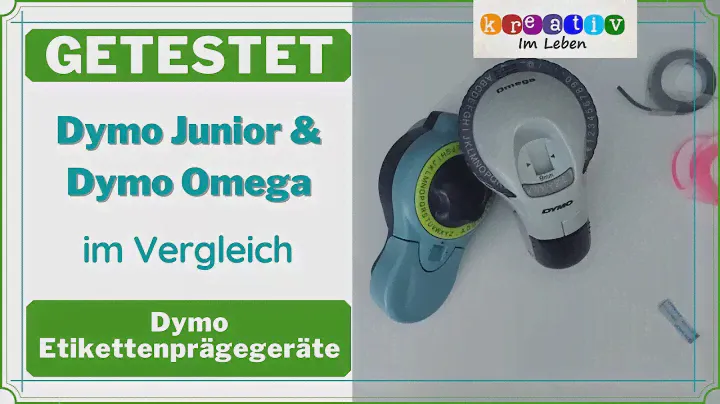 Dymo Junior und Dymo Omega❂[Getestet]❂Etikettenprägegerät im Vergleich ❂Label Maker❂Kreativ im Leben