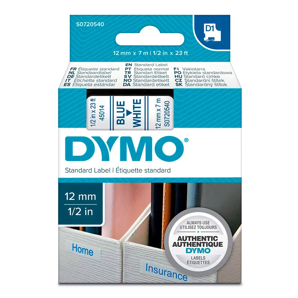 Лента DYMO для принтеров DYMO LM 160, 210D, 280, PnP, 420P, 500 TS; Rhino Pro 6000, 5200, 4200