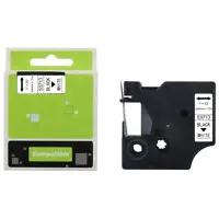 Картридж для принтера этикеток Dymo D1, BYZ 53713, S0720930, черный шрифт на белом фоне, ширина 24мм, длина 7 метра-0