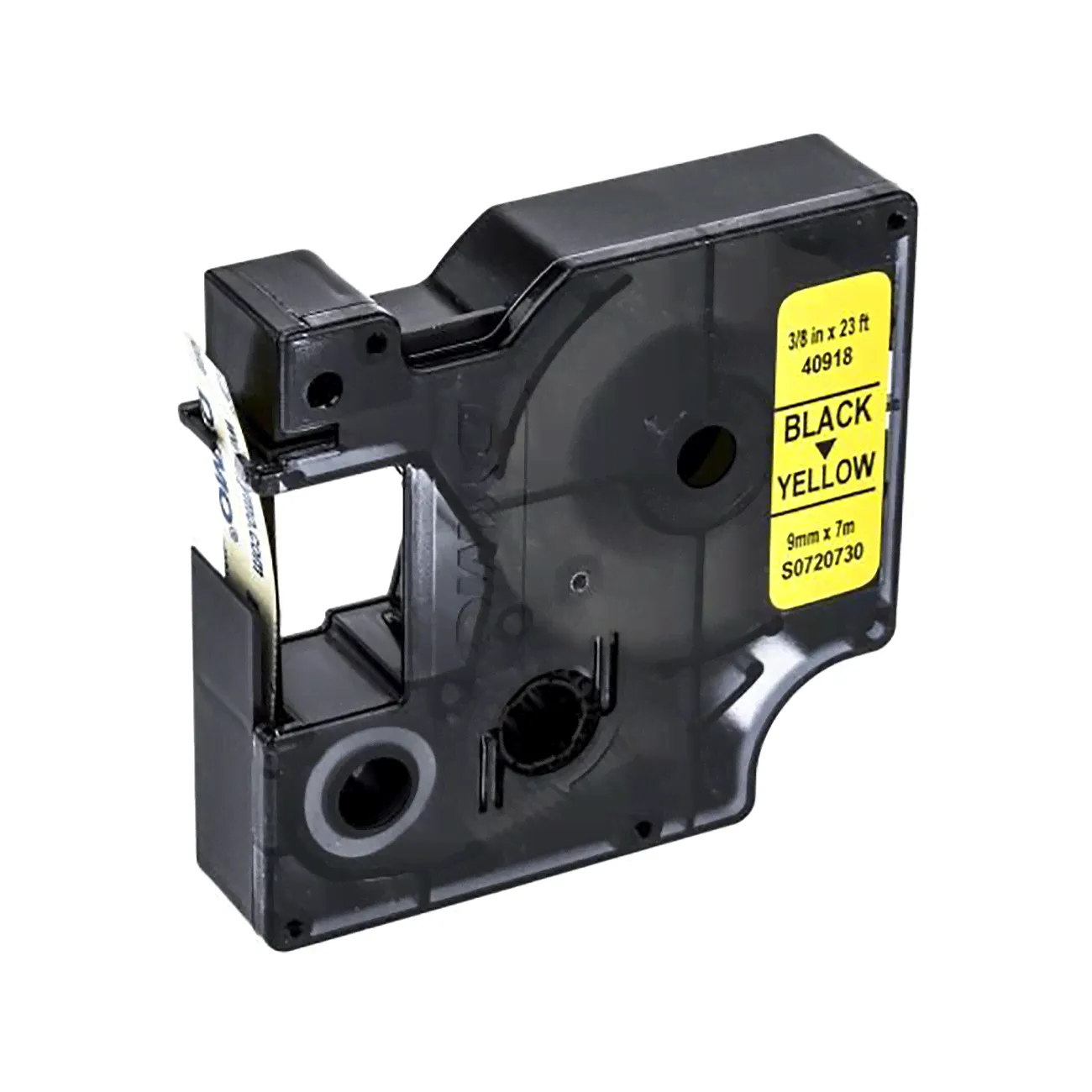 Лента Dymo S0720730/40918 (9 мм, черный на желтом)-1