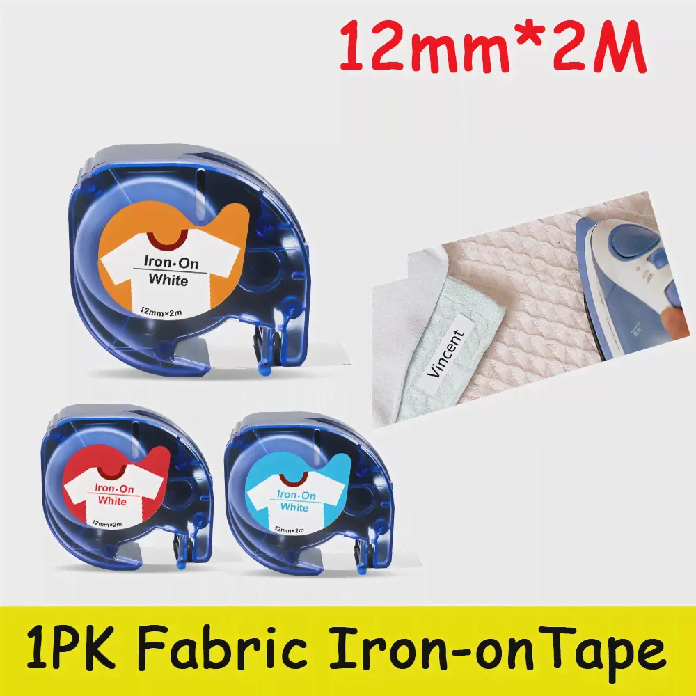Labelwell 18769 18773 18777 Fabric Iron на этикетке, совместимая с Dymo LT-100H LT-100T QX50 для Dymo Letratag 18775 18771 18779
